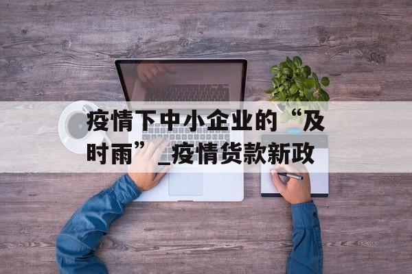 疫情下中小企业的“及时雨”_疫情货款新政